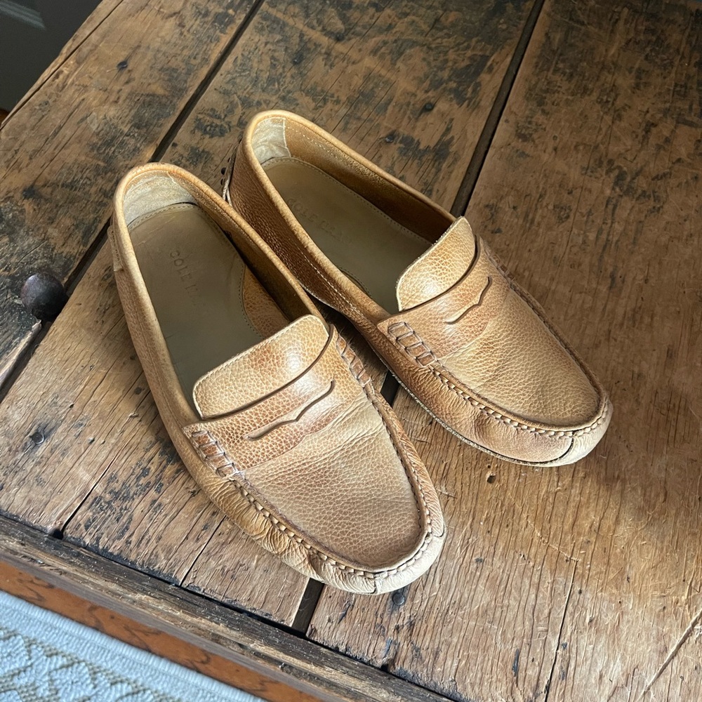 Cole Haan Light Brown Leather Loafers